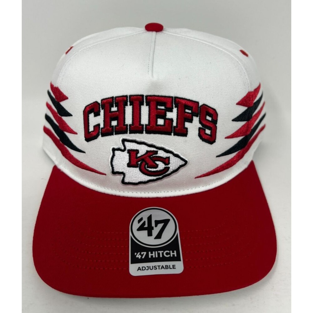 Kansas City Chiefs '47 Hitch Relaxed Fit Diamond Cut White NFL Snapback Hat